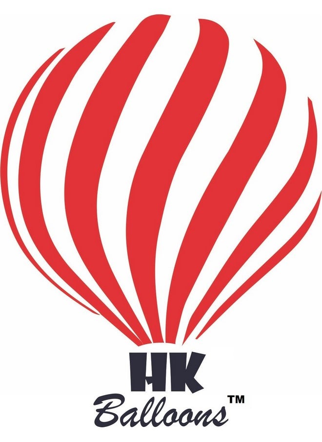هونج كونج بالونز - بالونات HK®، 100 قطعة من بالونات اللاتكس البيضاء المتنوعة، زينة لأعياد الميلاد والذكرى السنوية وحفلات الزفاف (أحمر/أبيض/أسود) - Image 1