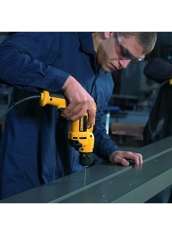 DEWALT 10Mm Rotary Drill With Keyed Chuck Yellow Black Dwd112 B53 Year Warrnty  - Image 2