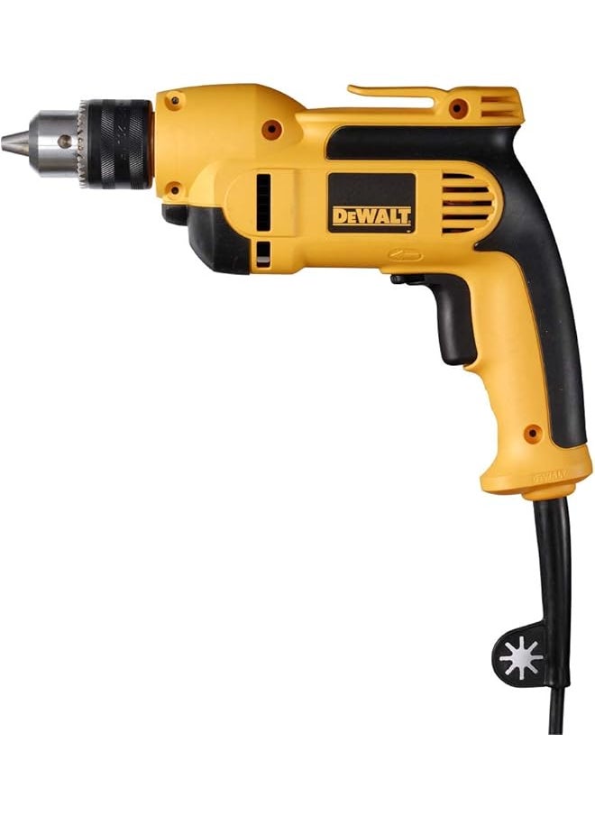 DEWALT 10Mm Rotary Drill With Keyed Chuck Yellow Black Dwd112 B53 Year Warrnty  - Image 1