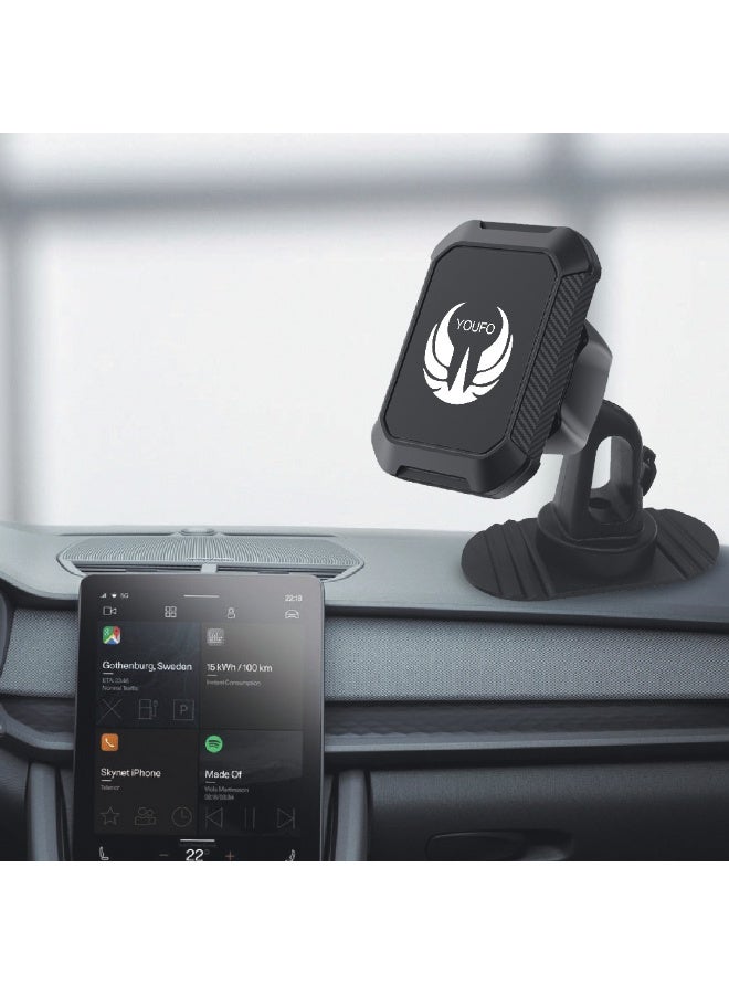 YOUFO 2-in-1 Magnetic Car Mount - Secure and Flexible Mount for All Cars; 360° Rotating Magnetic Car Mount - Compact, Strong, and Smart Design - Image 3