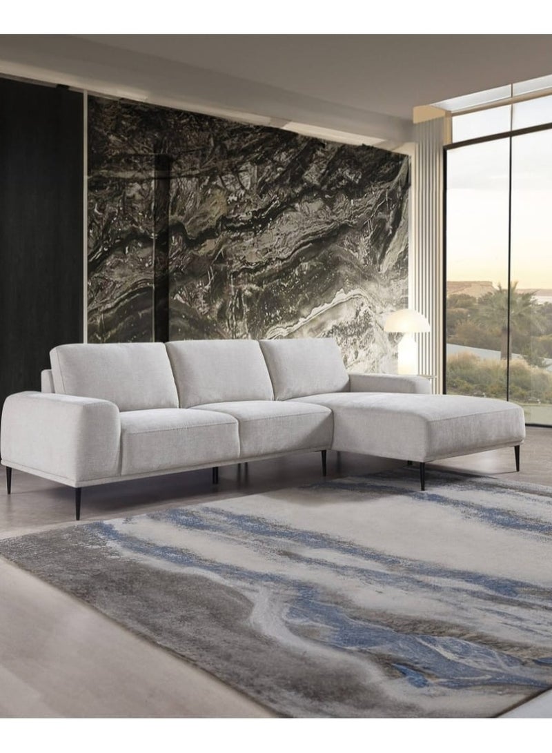 Other Manufacturer Linen corner sofa, size 270 x 170, depth 90 cm, beige color - Image 1