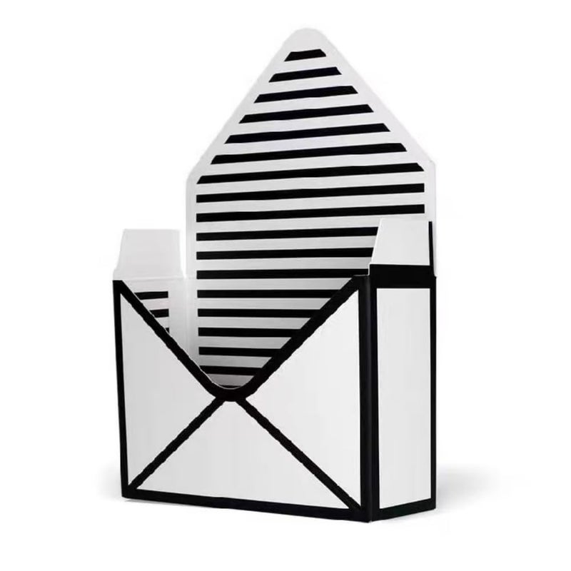BBJ WRAPS Envelope Flower Boxes for Arrangements Striped Floral Bouquet Wrapping Paper Box Florist Supplies, 8 x 2.8 x 5.7 Inch - 5 Counts - Image 1