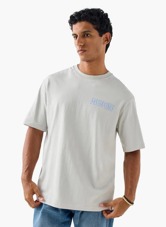 Splash FAV Museum Print T-shirt with Crew Neck