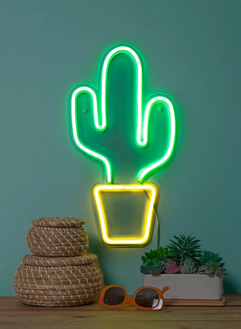 Cactus Neon LED Sign USB plug - Image 4