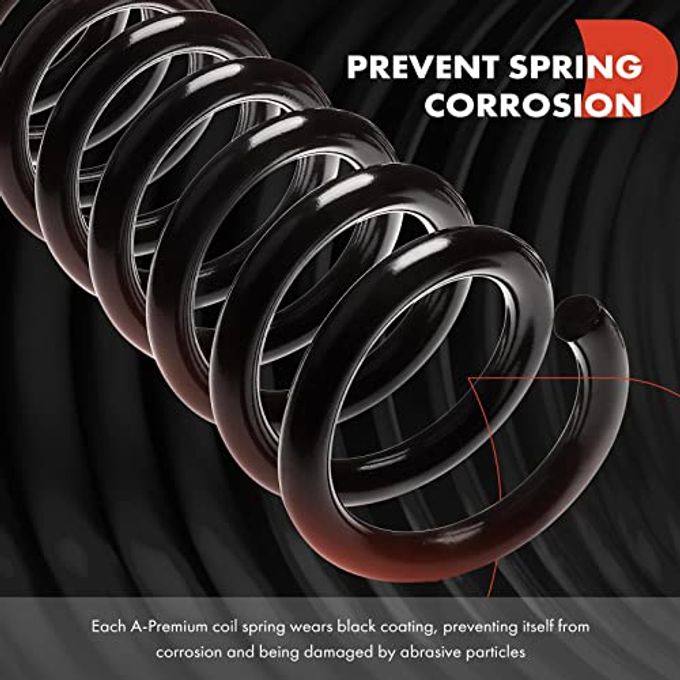 A-Premium 2Pcs Rear Left And Right Suspension Coil Spring Set Compatible With Buick Rendezvous 2002-2007 & Pontiac Aztek 2001-2005, Constant Rate Spring, Replace# 10412897, 10412898 - Image 3