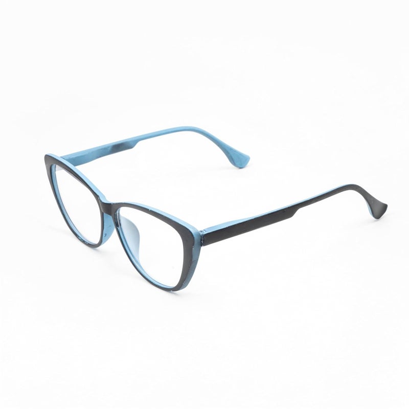 Lens + Lensplus Bigcateye TR Full Rim Eyeglasses with Lightweight Unisex Eyewear for Men & Women | Stylish Computer & Daily Use Frame - Image 2