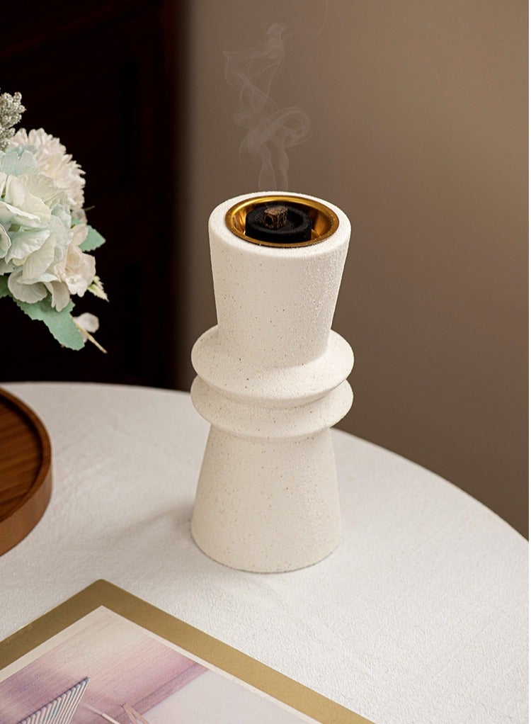ZAHA Incense burner Holder, home atmosphere decoration, Lighthouse Shape Design - Image 2