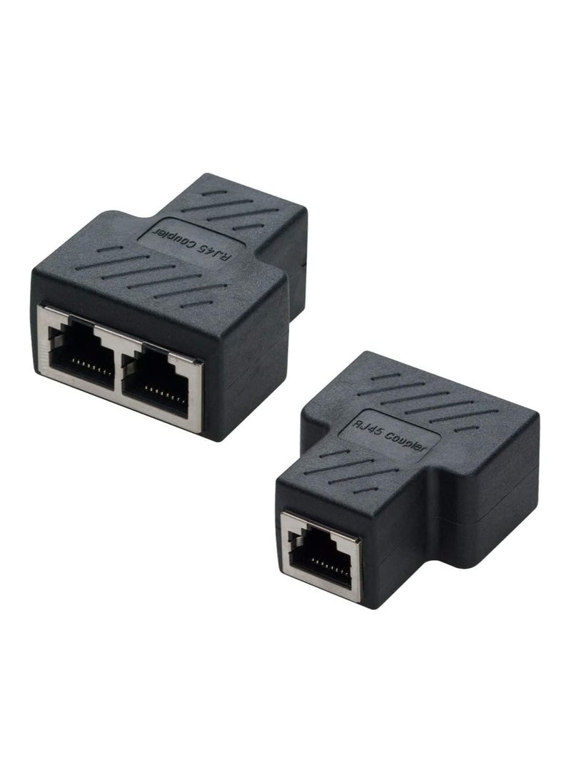 ماركة غير محددة محول مقسم بمنفذ أنثى مزدوج CAT5/CAT6 – لتوسيع خيارات الاتصال بسهولة  - Image 2