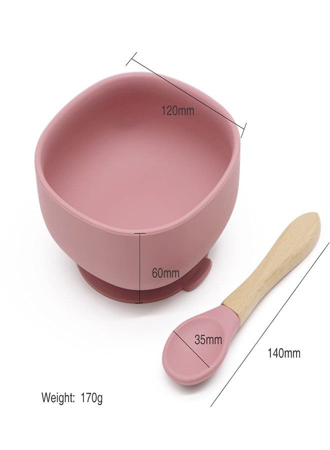 Vianz Food Grade Silicon Meal Set for Baby, BPA Free, Microwave Dishwasher Safe, Bowl with Suction, Spill Proof, Food Training, Useful Gift for Kids (Baby Pink, 4) - Image 2