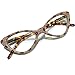 mincl Cat Eye Crystal Rhinestone Reading Glasses for Women Sparkling Eyewear Frames Female Trendy bling Diamond Reader leopard 2 multiplier_x - Image 1
