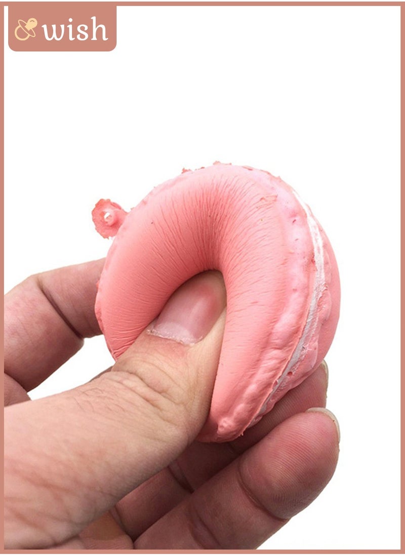 Wish - 8-piece Macaron Shaped Slow Rebound Decompression Toy, Washable, Compact and Easy to Carry, Squeezable, Suitable for Any Place - Image 1