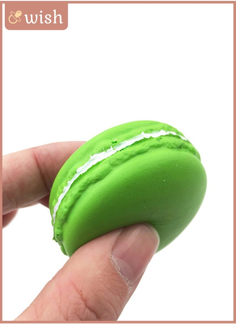 Wish - 8-piece Macaron Shaped Slow Rebound Decompression Toy, Washable, Compact and Easy to Carry, Squeezable, Suitable for Any Place - Image 1
