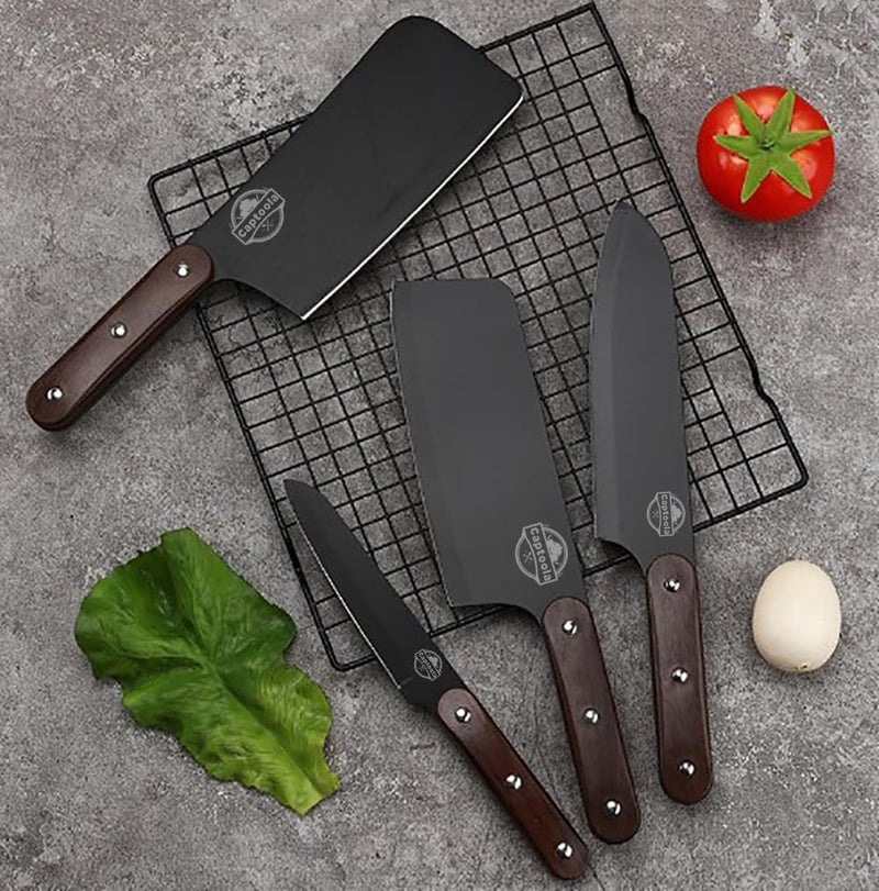 Captoola سكين كابتولا متعددة الاستخدامات لتقطيع الخضروات سكين تقشير سكين مطبخ صغير سكين تقشير بشفرة حادة من الفولاذ الألماني عالي الكربون تصميم مقبض مريح مجموعة من 1 - Image 5