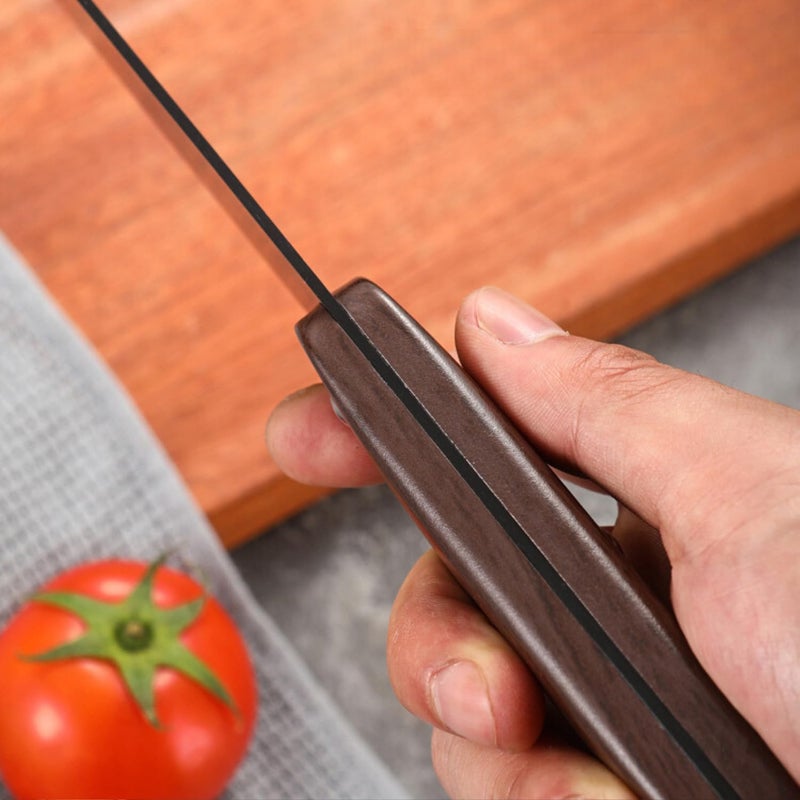 Captoola سكين كابتولا متعددة الاستخدامات لتقطيع الخضروات سكين تقشير سكين مطبخ صغير سكين تقشير بشفرة حادة من الفولاذ الألماني عالي الكربون تصميم مقبض مريح مجموعة من 1 - Image 4