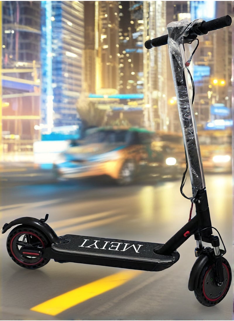 Shopy-Basket - Powerful, Lightweight, Foldable Electric Scooter for Adults with Dual Shock Absorption, Bluetooth Speaker & LED Lights, and App Control - Image 1