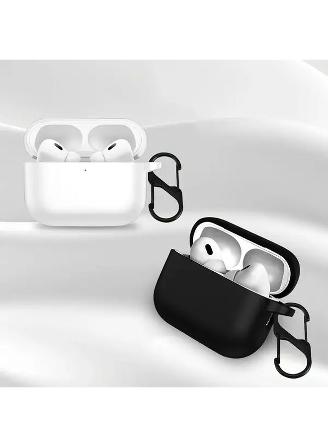 حافظة سيليكون بيضاء واقية خفيفة الوزن متينة لشحن AirPods Pro 3 - Image 5