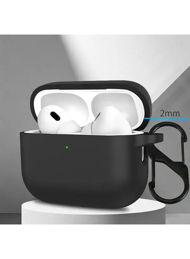 حافظة سيليكون بيضاء واقية خفيفة الوزن متينة لشحن AirPods Pro 3 - Image 4