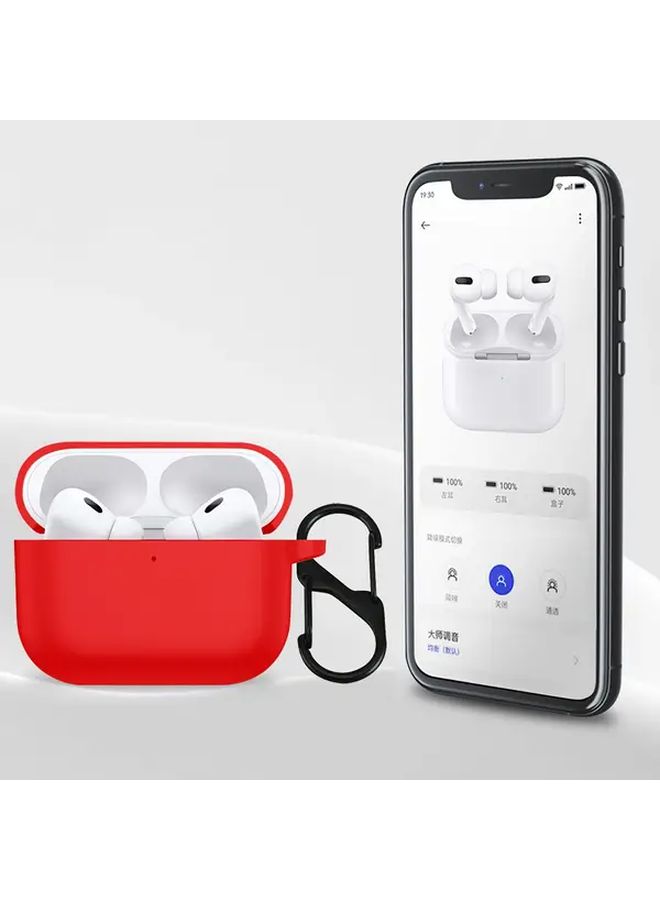 حافظة سيليكون بيضاء واقية خفيفة الوزن متينة لشحن AirPods Pro 3 - Image 3