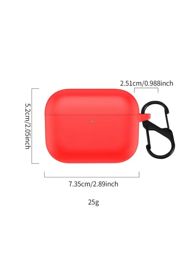 حافظة سيليكون بيضاء واقية خفيفة الوزن متينة لشحن AirPods Pro 3 - Image 2
