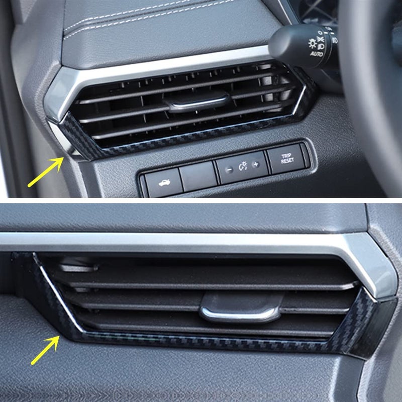 CYAuto New Sport Carbon Fiber Style Interior Side Air Vent Trim Fit for Nissan Altima 2019 2020 2021 2022 Carbon Fiber Style LeftRight air Vent Trim