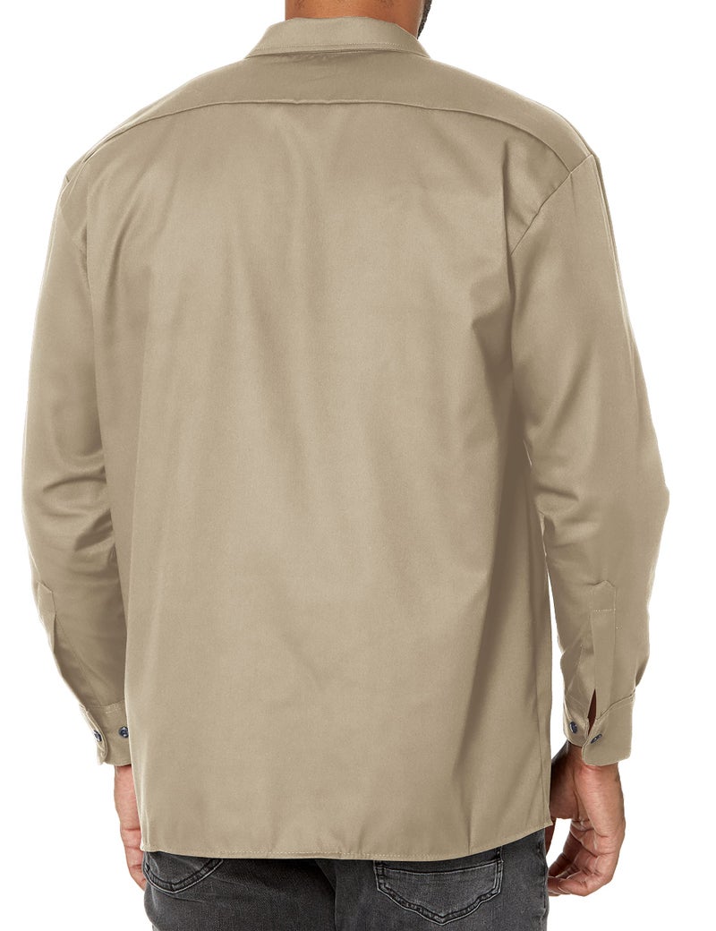 Dickies Mens Long-Sleeve Work Utility Button Down Shirts, Desert Sand, XX-Large US - Image 2