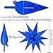 ZAKVOOR 60 Pcs Star Balloons 12 Spike Foil Explosion Party Decoration Balloons for Graduation Gender Reveal Wedding Birthday Blue - Image 2