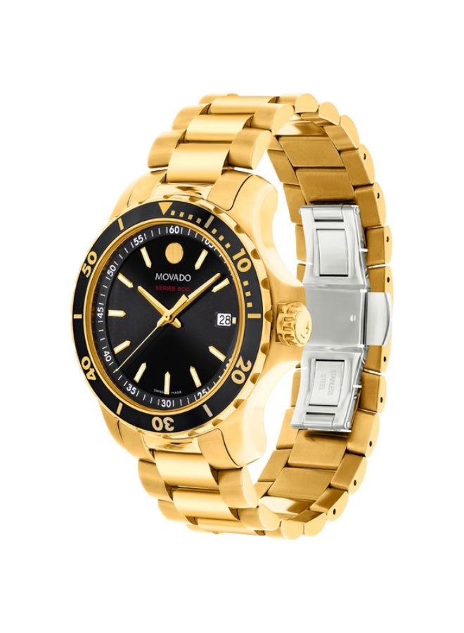 MOVADO BOLD Movado Series 800 40mm Goldtone Mens Watch 2600145 - Image 2