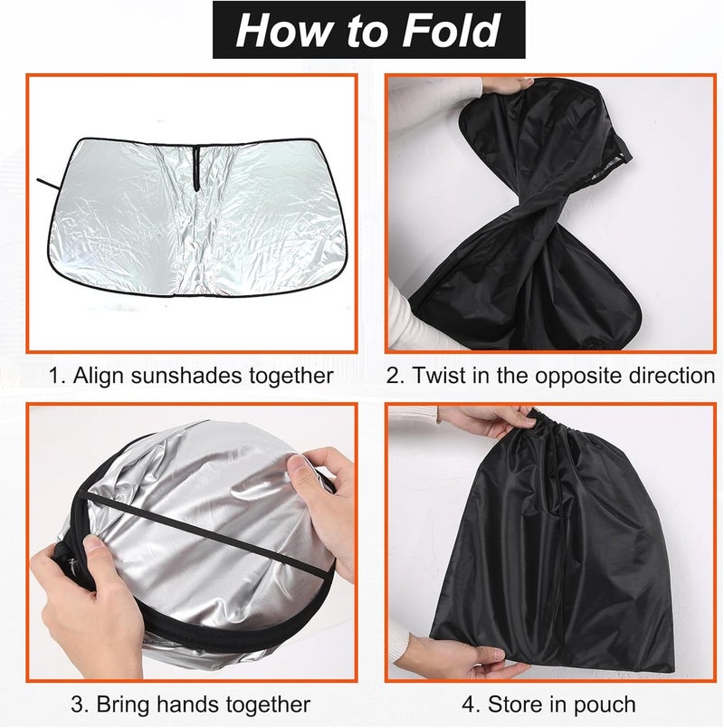 TINKI Windshield Shade for Rolls-Royce Phantom - UV Blocking Sunshade Protector - Image 5