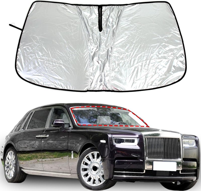 TINKI Windshield Shade for Rolls-Royce Phantom - UV Blocking Sunshade Protector - Image 4