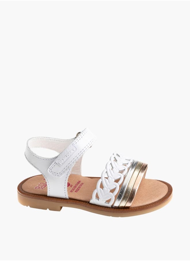 Pablosky - Girls Strap Sandals With Hook And Loop Closure - Image 1