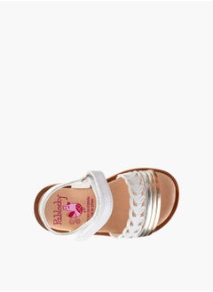 Pablosky Girls Strap Sandals With Hook And Loop Closure  - Image 4