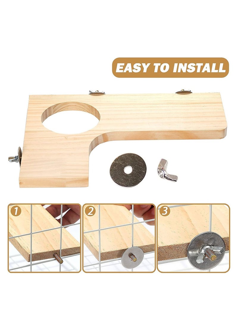 Cool Baby COOLBABY 5PCS Parrot Hamster Chinchilla Squirrel Springboard Step Set Natural Wooden Pedal Wooden Platform for Small Animal  - Image 3