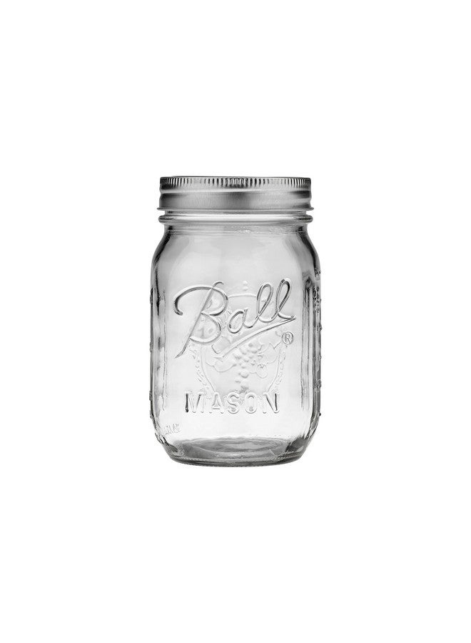 Ball Ball Regular Mouth Pint (16 oz.) Mason Jars with Lids and Bands, for Canning or Drinkware, 8 Count  - Image 1