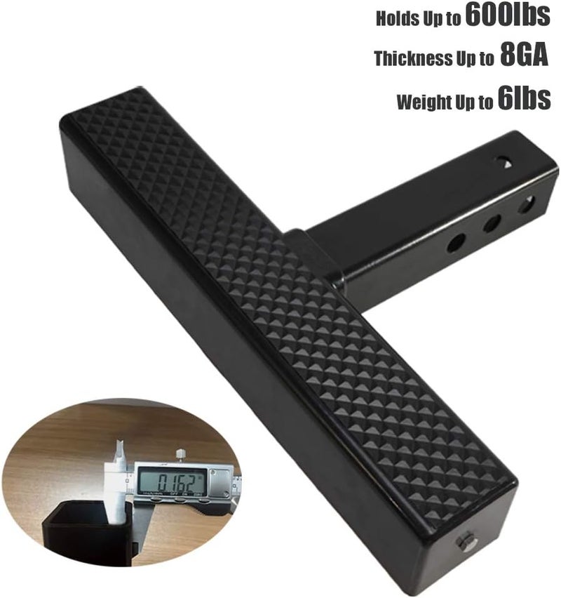 Eapele Hitch Step for 2 Inch Receiver, Universal Anti Slip Bumper Guard, 600lbs Maximum Load, for Trailer Tow Truck Pickup SUV Pickup Van RV - Image 2