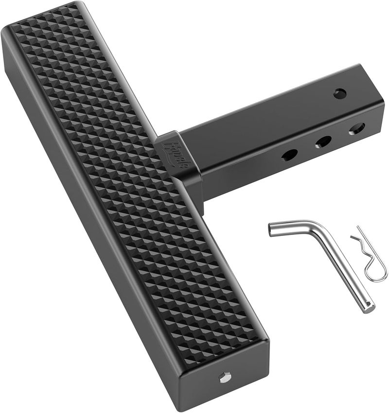 Eapele Hitch Step for 2 Inch Receiver, Universal Anti Slip Bumper Guard, 600lbs Maximum Load, for Trailer Tow Truck Pickup SUV Pickup Van RV - Image 1