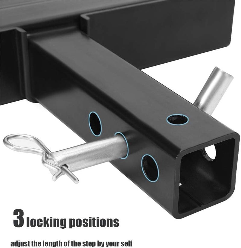 Eapele Hitch Step for 2 Inch Receiver, Universal Anti Slip Bumper Guard, 600lbs Maximum Load, for Trailer Tow Truck Pickup SUV Pickup Van RV - Image 3