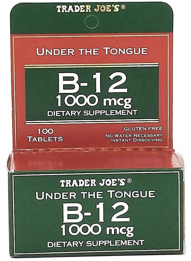 TJ's - Trader Joe Under The Tongue B12 1000 Mcg Dietary Supplement 100 Tablets - Image 1
