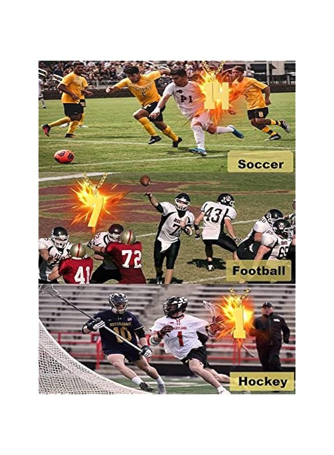 Arabest Number Necklace for Men Black Baseball Jersey Number Pendant for Boys Athletes Number Chain Pendant for Boys Sport Stainless Steel necklace Stocking Stuffers  New Year Gifts for Men - Image 2