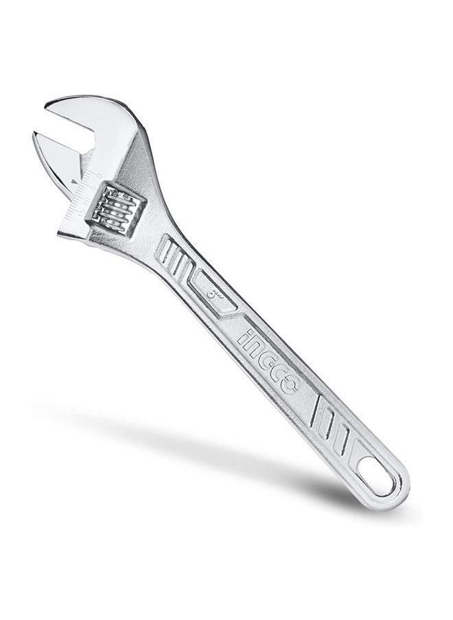 INGCO - Premium Carbon Steel Adjustable Wrench With Satin Finish 6 Inch - Image 1