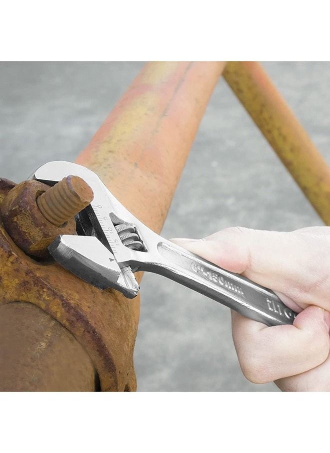INGCO - Premium Carbon Steel Adjustable Wrench With Satin Finish 6 Inch - Image 1