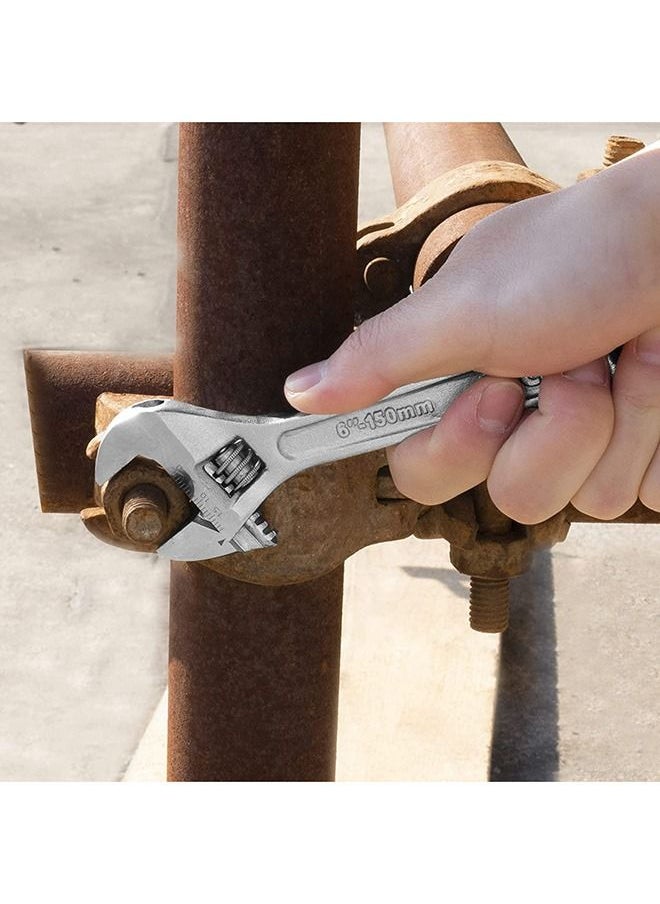 INGCO - Premium Carbon Steel Adjustable Wrench With Satin Finish 6 Inch - Image 1