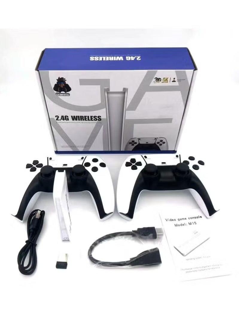 Wireless Video Games for Tv Gaming, Retro Gaming Console with Game Stick 4K HD Game Stick, Plug & Play TV Video Game Set for 2 Player 2000+ built-in retro games 2.4G Wireless
