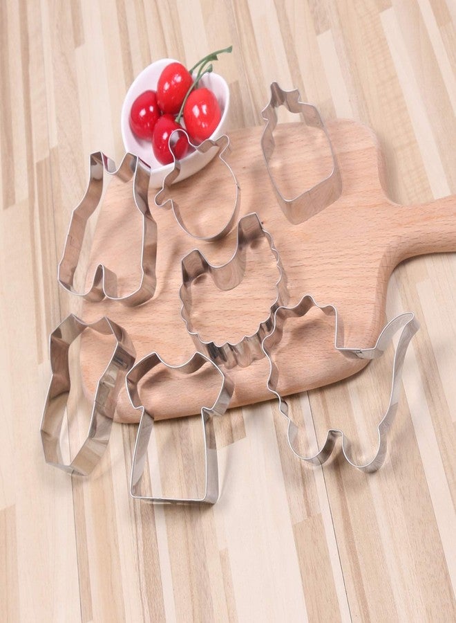 Comais Baby Shower Series Cookie Cutters Set of 7 pcs, Stainless Steel Fondant Cutter Molds Baking DIY - Image 4