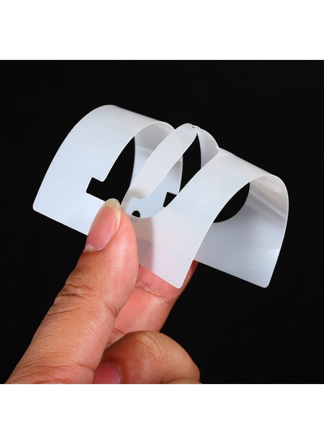 PATIKIL - 2 Inch Letter Number Stencils 42 Pack 2 Width Reusable Plastic Alphabet Numbers Symbol Templates Set For Painting White - Image 1