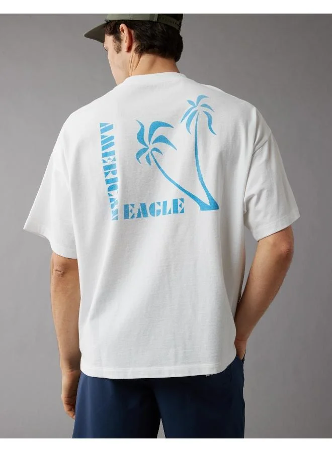 American Eagle AE Oversized Logo Graphic T-Shirt