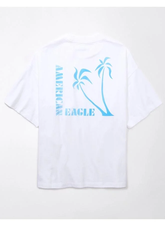 American Eagle AE Oversized Logo Graphic T-Shirt