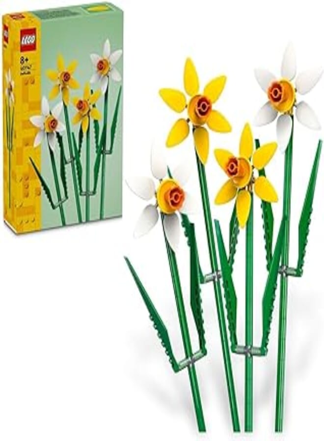 LEGO® Icons Daffodils 40747 Building Blocks Toy Set; Flowers Botanical Collection (216 Pieces)