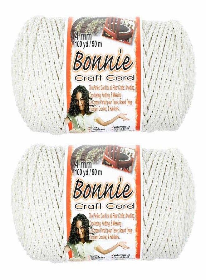 Craft County 4mm Macramé Craft Bonnie Cord 100 Yard Skein 2 Pack - Image 1