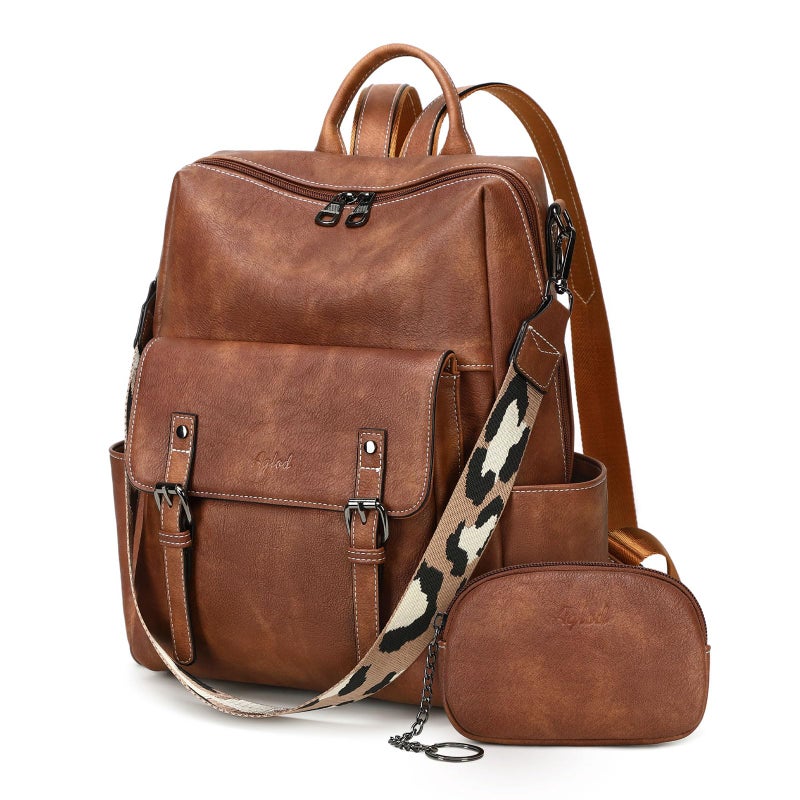 AGLOD Backpack Purse for Women PU Leather Back Packs Designer Ladies Shoulder Bag Fashion Faux Work Travel Handbags - Image 1