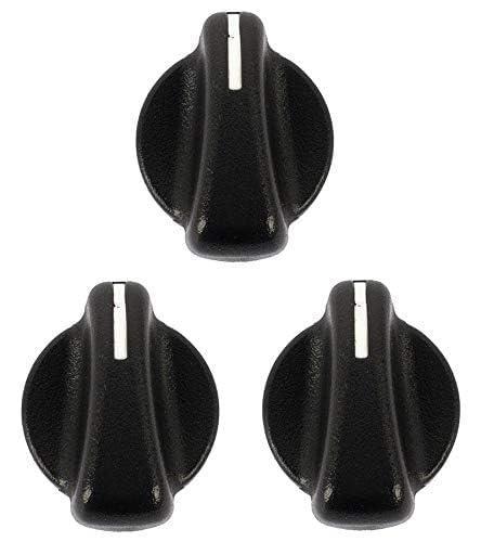 KARPAL Heater Air Conditioner Climate Control Knob Switch Compatible with 1999-2006 Jeep Wrangler/1999-2003 Dodge Ram Van (Pack of 3) - Image 1